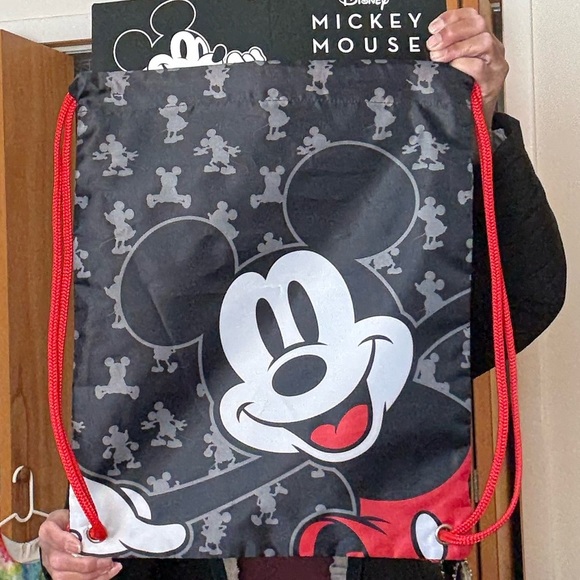 Disney Mickey Mouse Black and Red Backpack - Picture 1 of 3